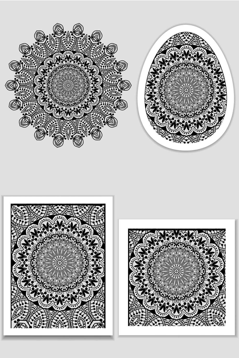 KDP Coloring Pages Bundle Pack | KDP Template Graphic pinterest preview image.