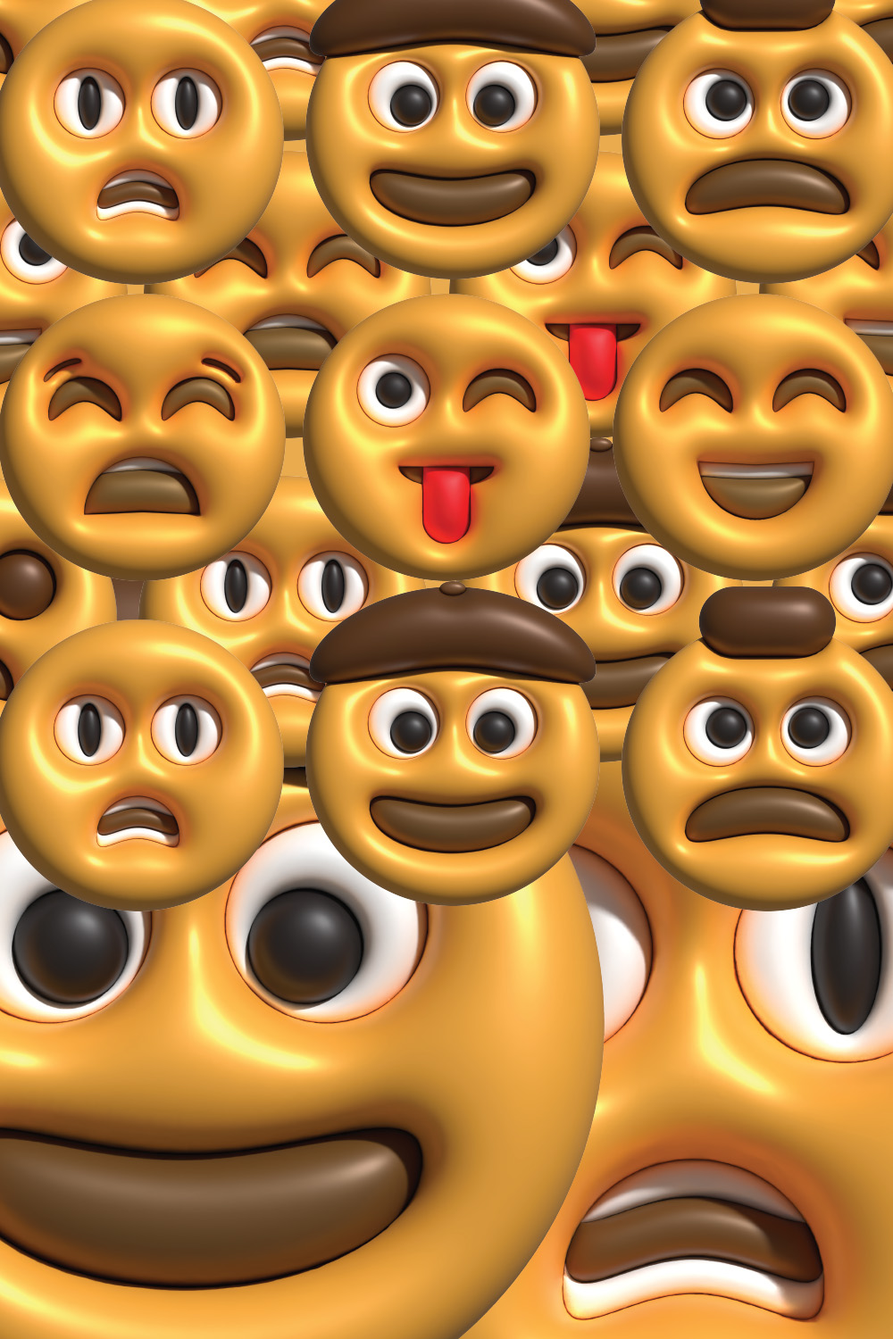 3D Emoticon Bundle pinterest preview image.