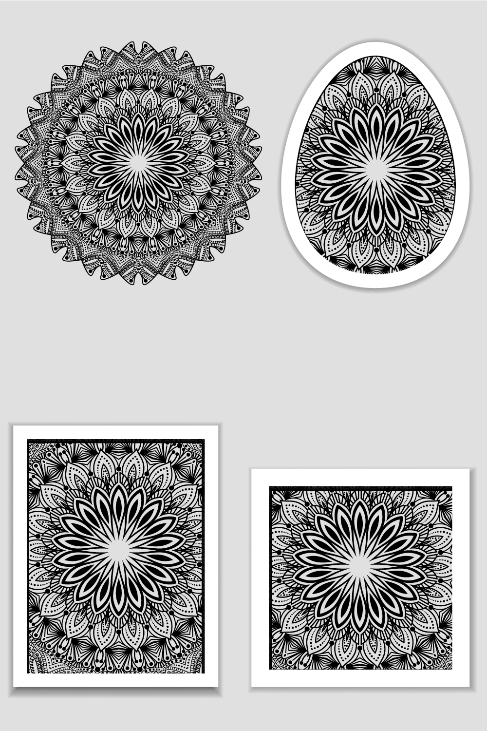 KDP Coloring Pages Bundle Pack | KDP Template Graphic pinterest preview image.