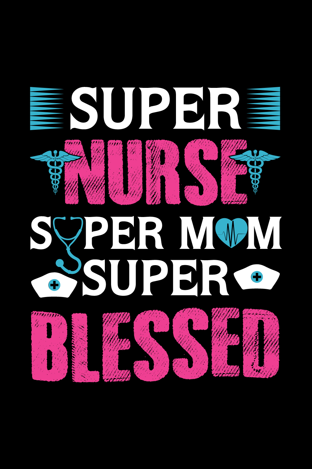 Nurse T shirt Design pinterest preview image.