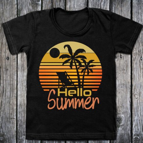 United States Hello Summer high-resolution T Shirt Design cover image.