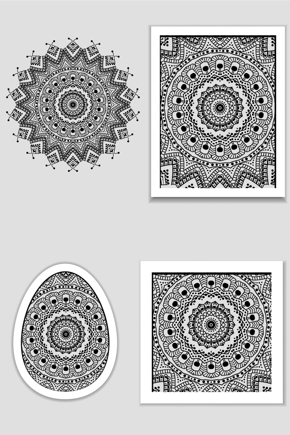 KDP Coloring Pages Bundle Pack | KDP Template Graphic pinterest preview image.