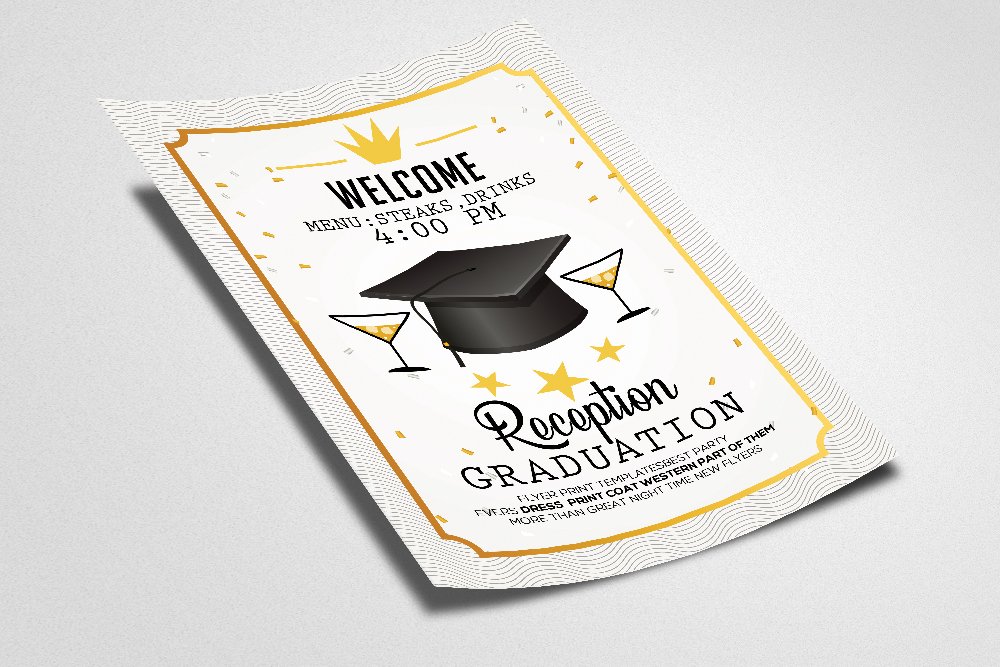 Graduation Party Flyer preview image.