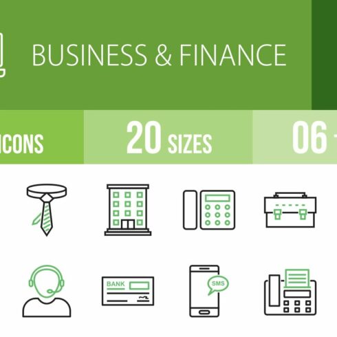 50 Business & Finance Line Icons cover image.