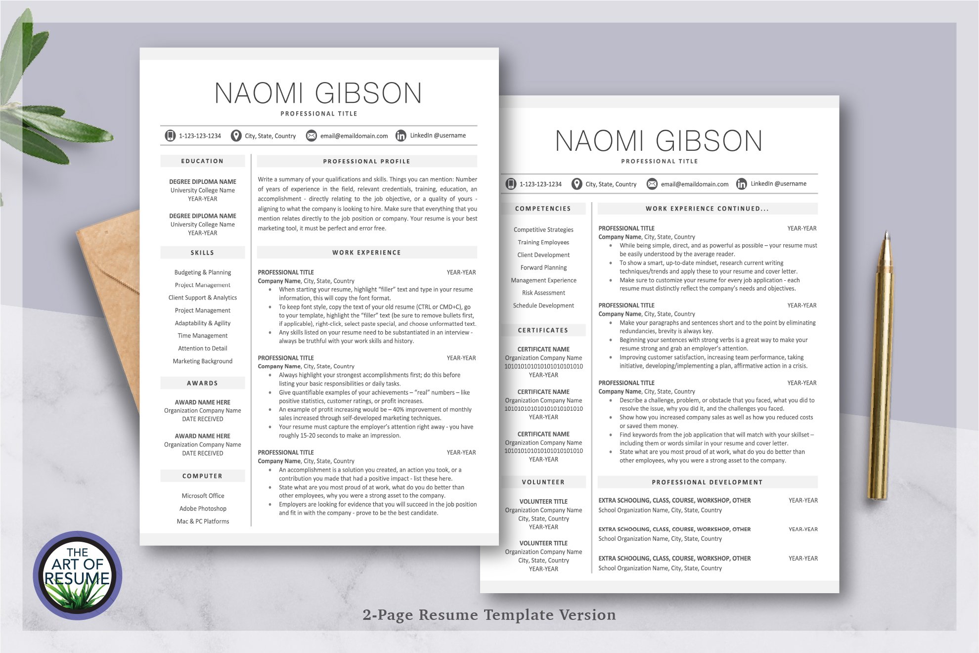 3 resume template design 497