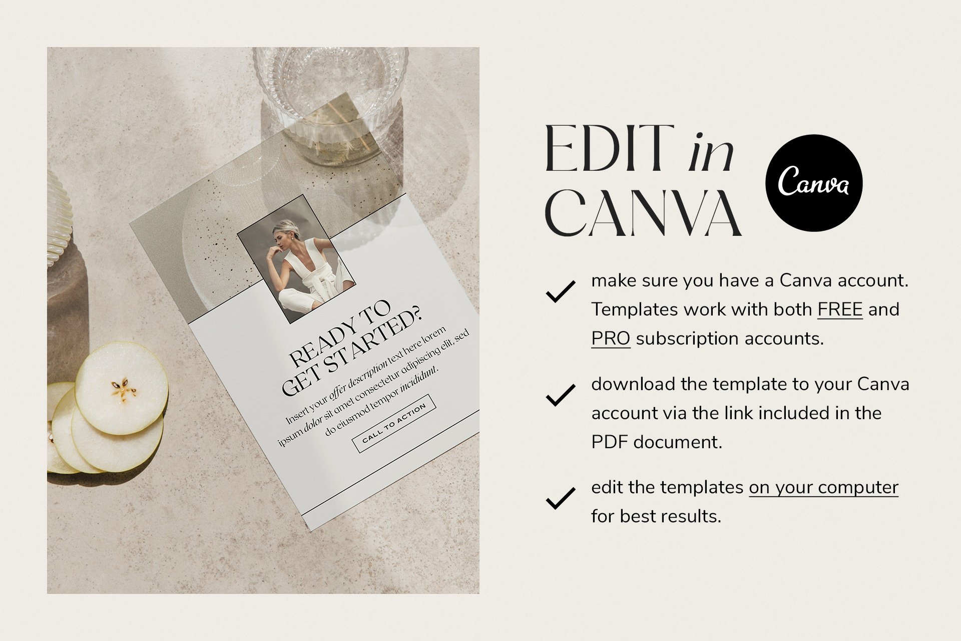 3 services and pricing guide price menu magazine ebook guide business photography canva template aestjetic 321