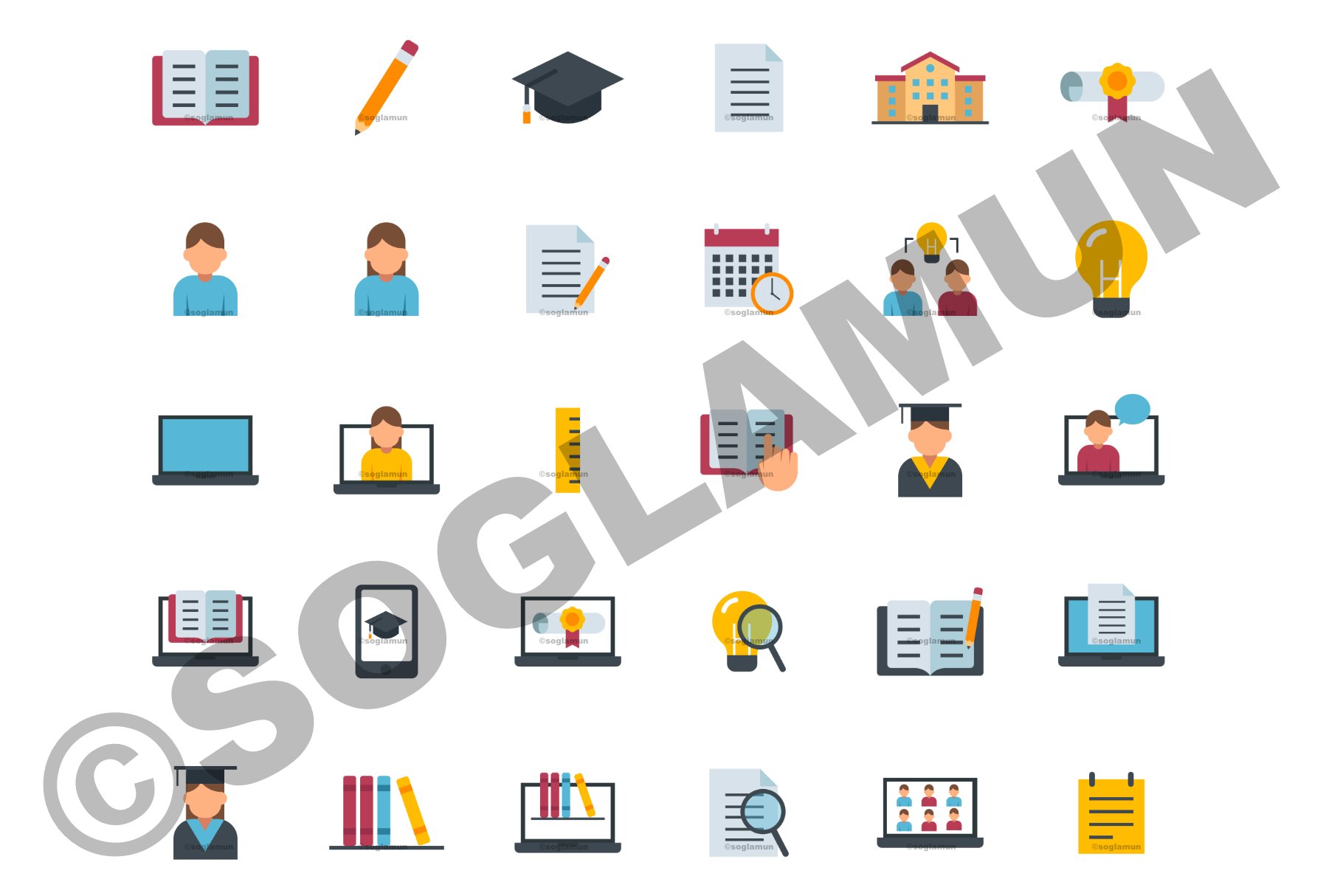 Great Education Icon Pack preview image.