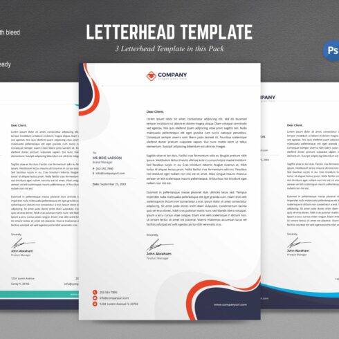 Letterhead Template v1 cover image.