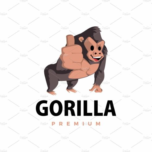 gorilla thump up mascot character cover image.