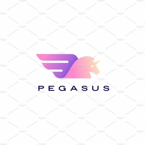 horse pegasus unicorn wings logo cover image.