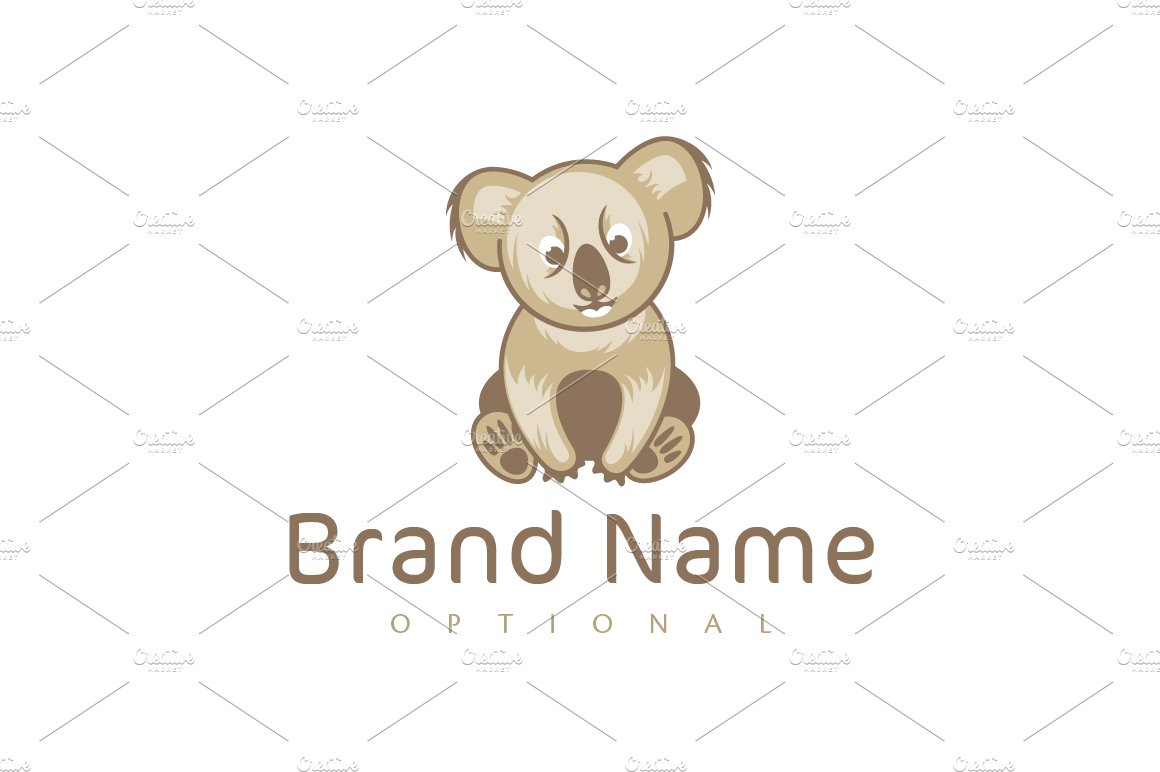 Koala Character Custom Logo cover image.