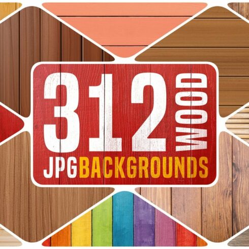 312 Wood Texture Backgrounds cover image.