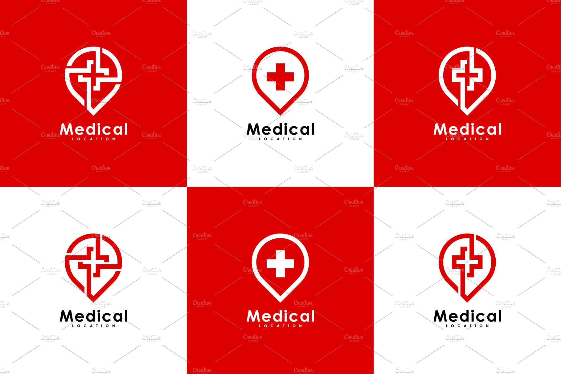 Set Of Pin Health With Plus Logo Masterbundles