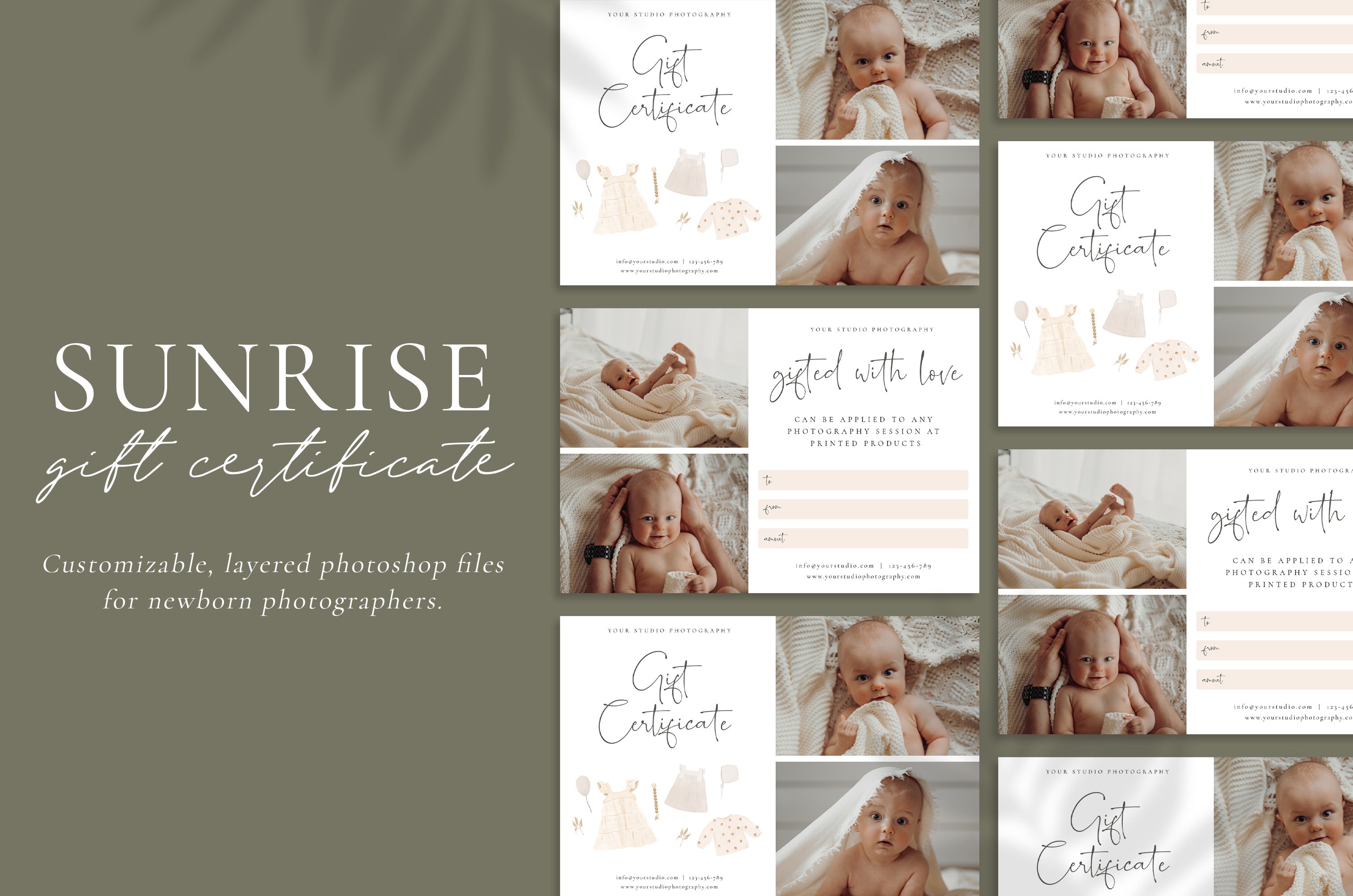 Photographer Gift Certificates cover image.