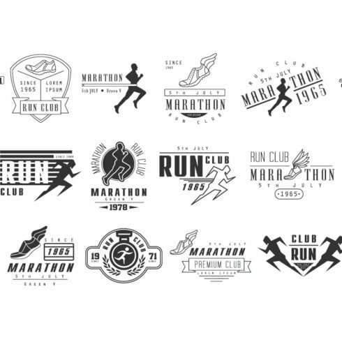 Running club labels cover image.