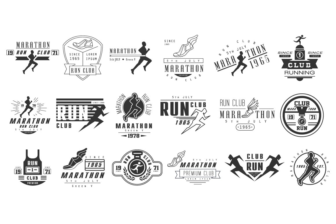 Running club labels cover image.