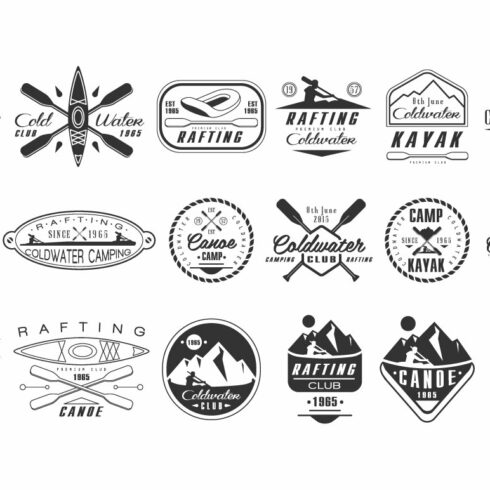 Kayak and canoe emblems cover image.