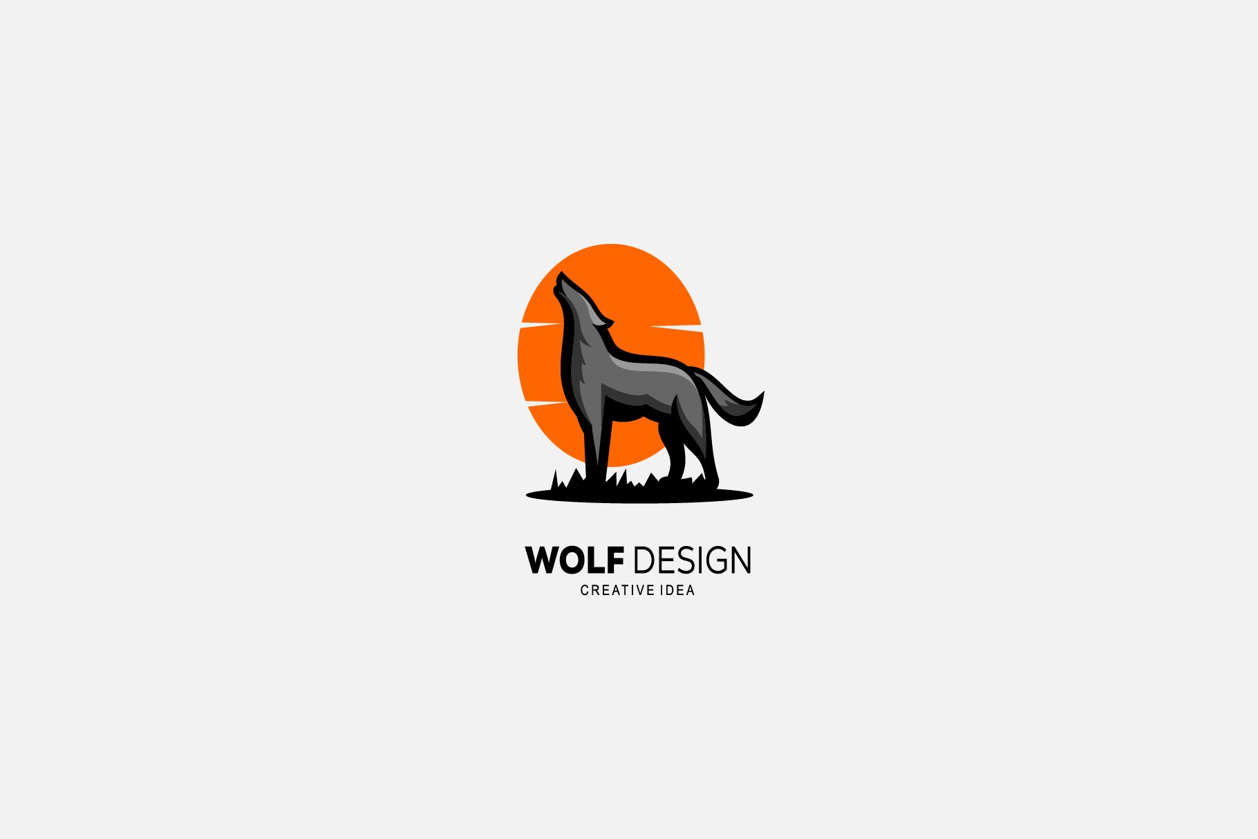 wolf mascot logo design illustration cover image.