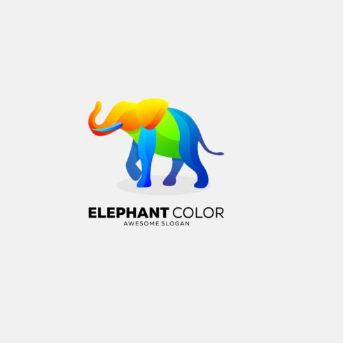 gradient elephant colorful logo desi cover image.