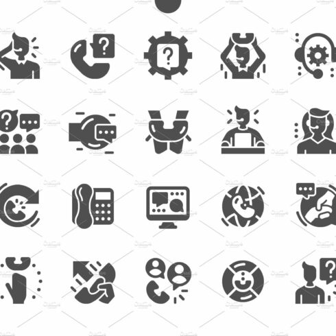 Support service Icons cover image.