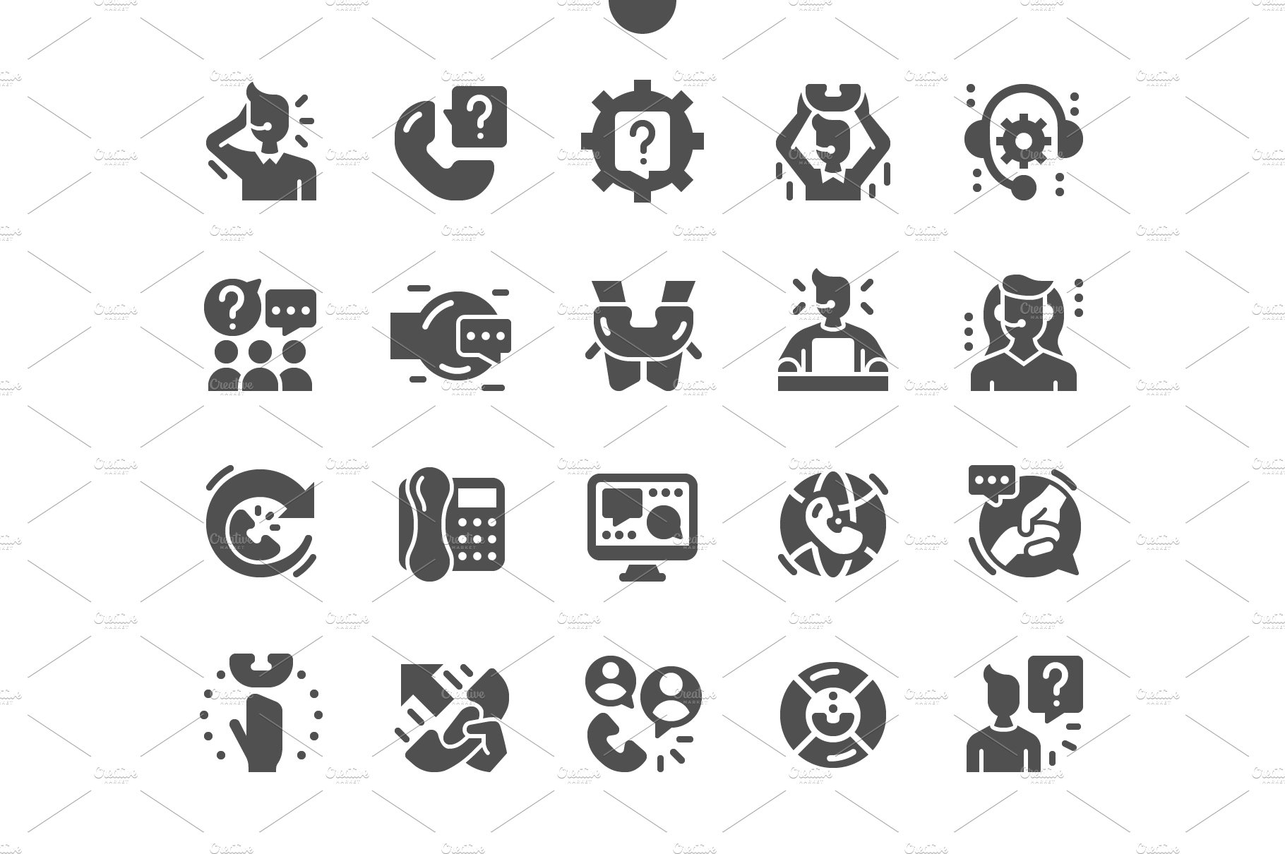 Support service Icons cover image.