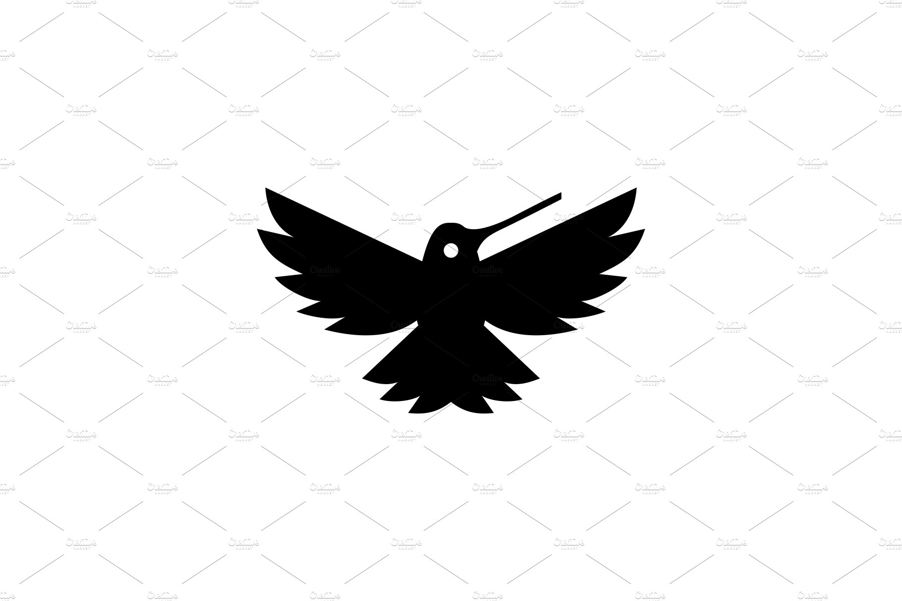 hummingbird colibri logo vector icon cover image.
