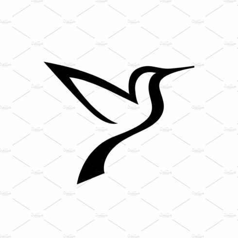 colibri hummingbird logo vector icon cover image.