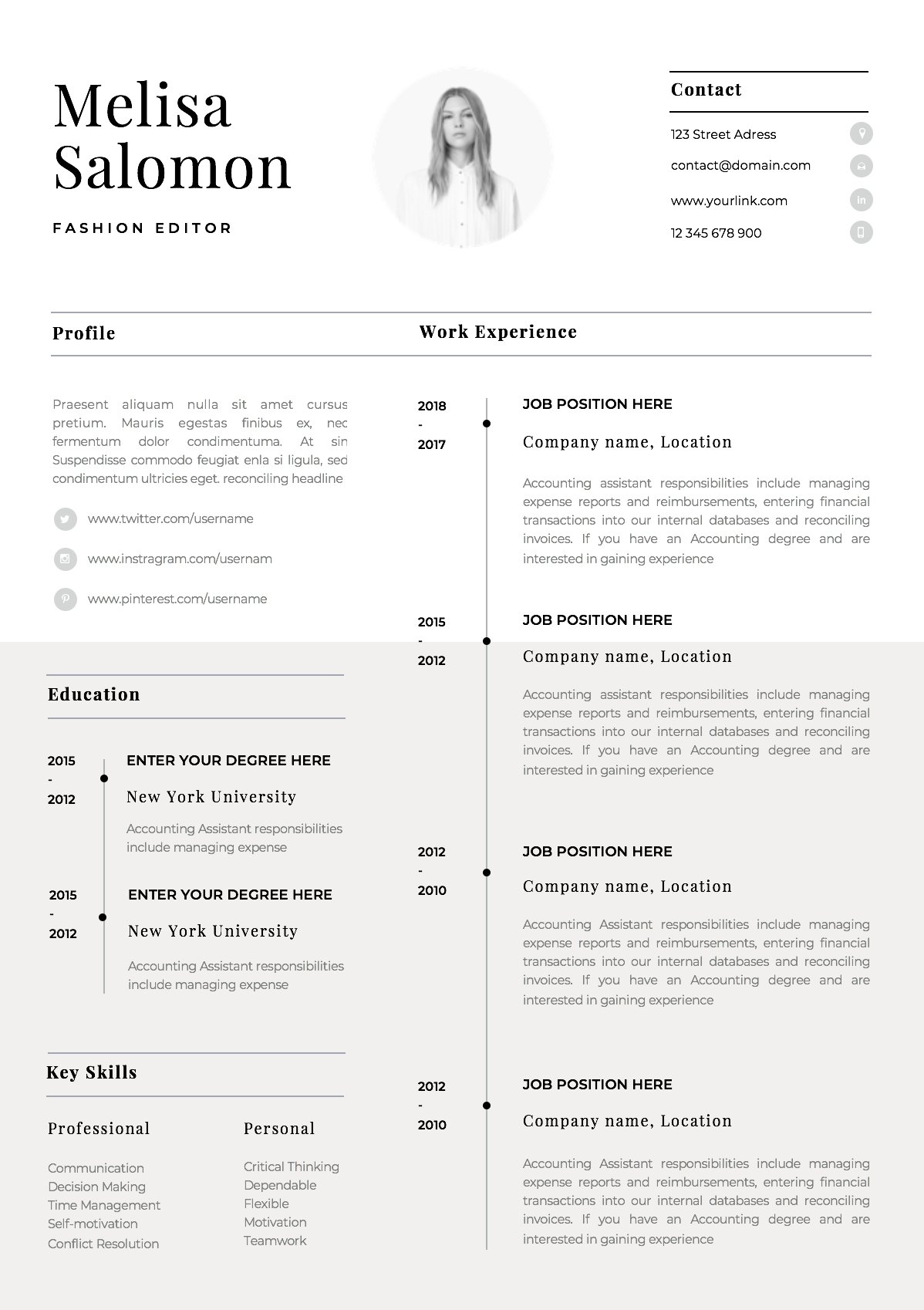 3 creative resume template 974