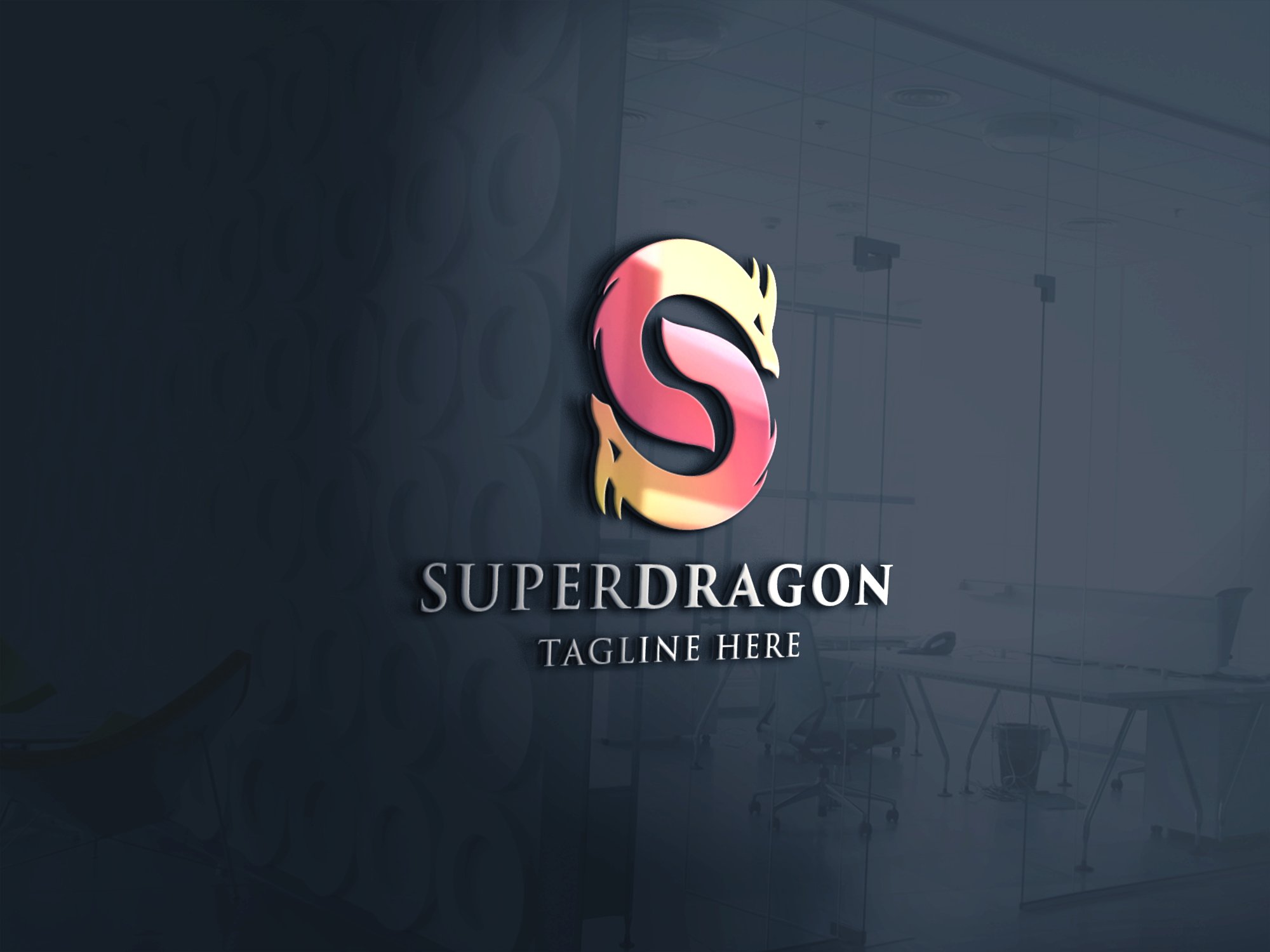 Super Dragon Letter S Logo preview image.