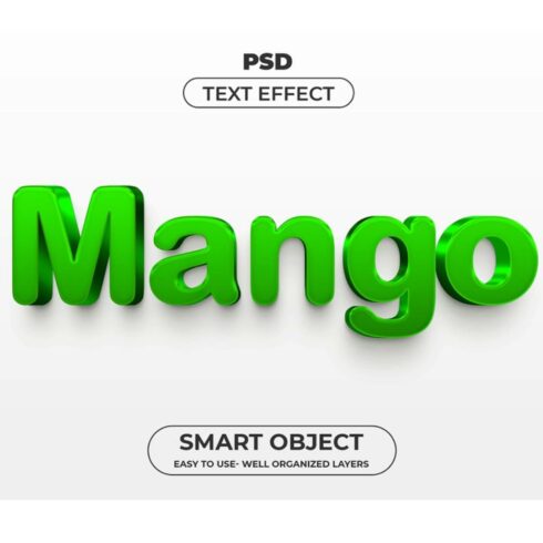 3D Mango Text Effect - Editable Text.