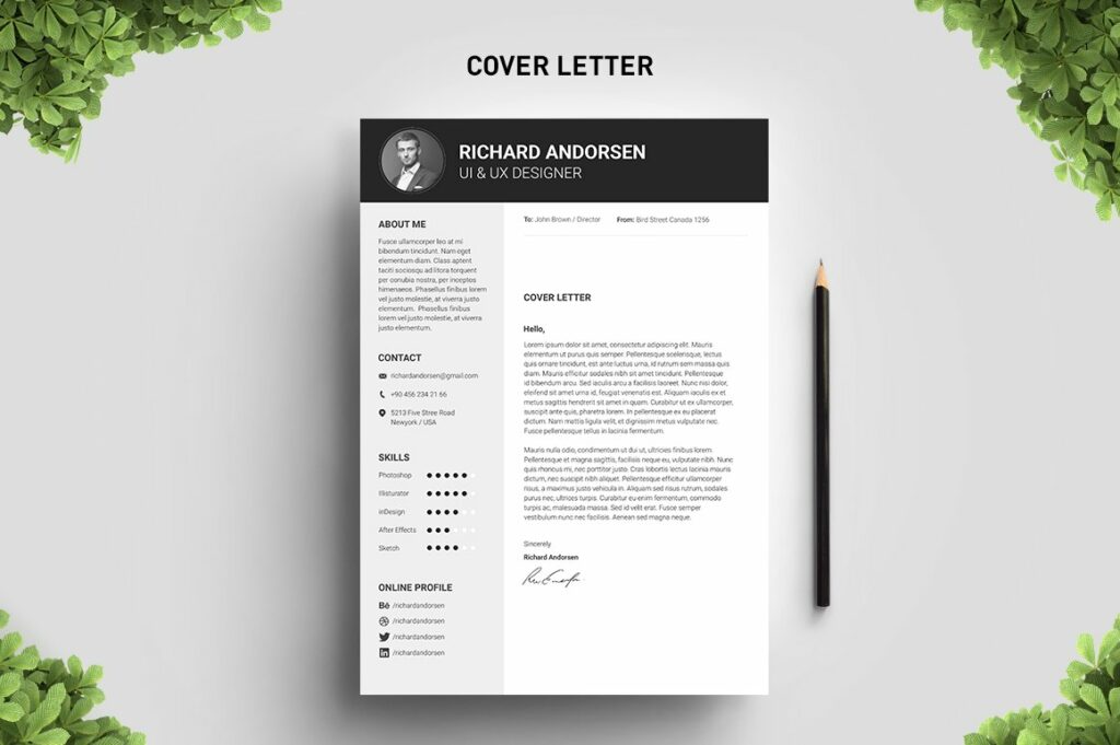 Block Resume Template – MasterBundles