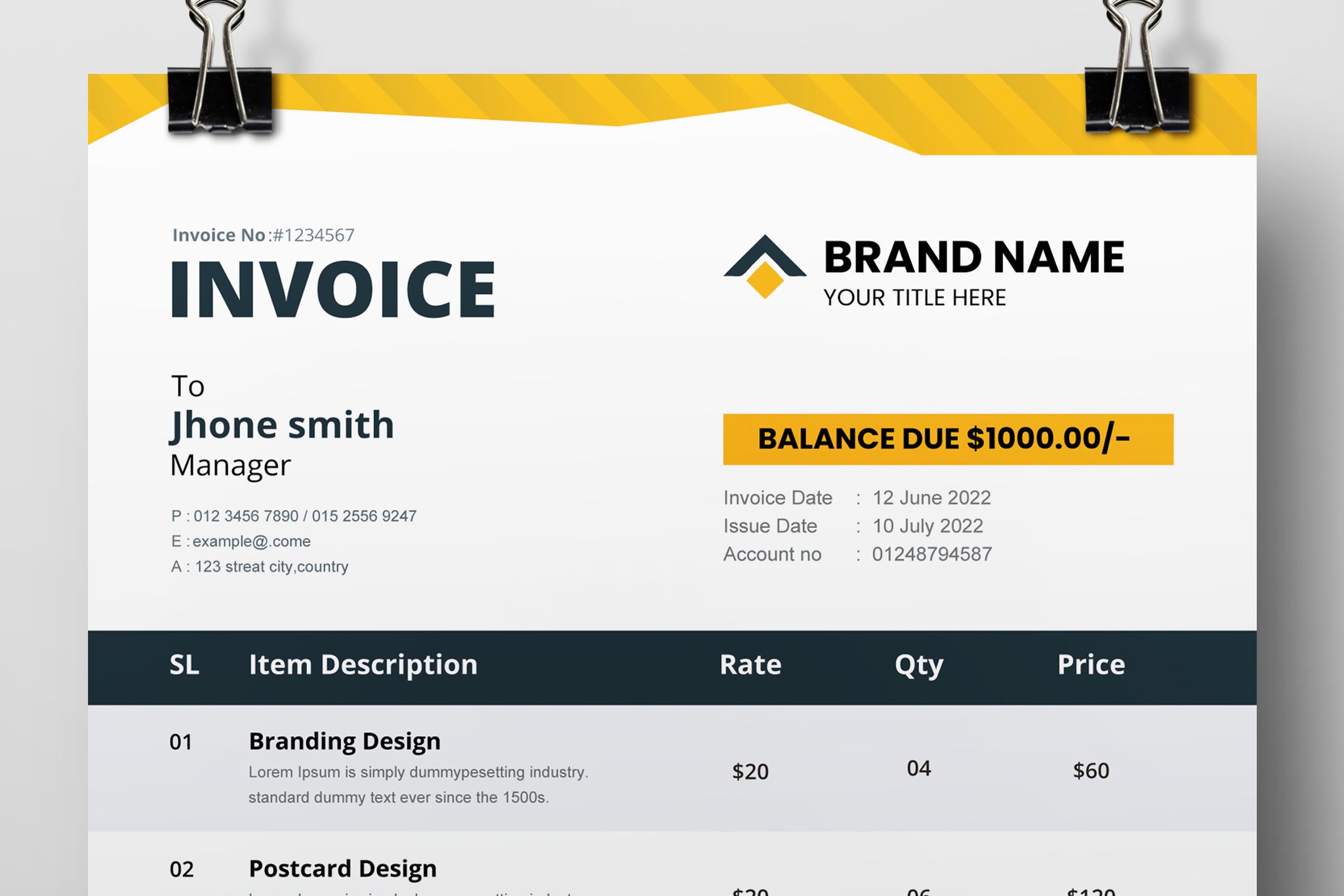 Invoice 2023 preview image.