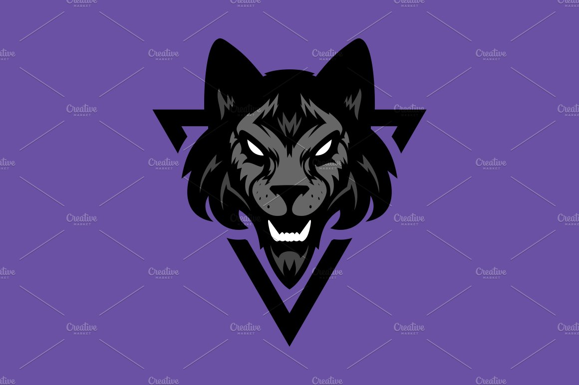 Werewolf sport logotype preview image.