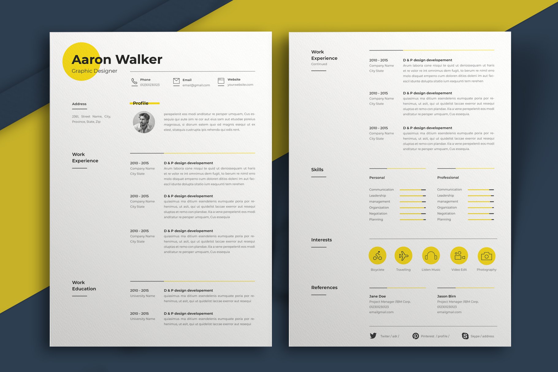 Minimal Resume preview image.