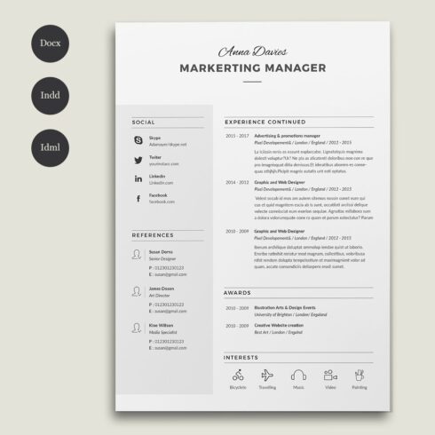 Physician Resume Cv Anna – MasterBundles