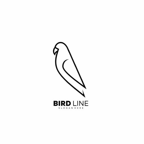 Parrot design line art logo illustra cover image.