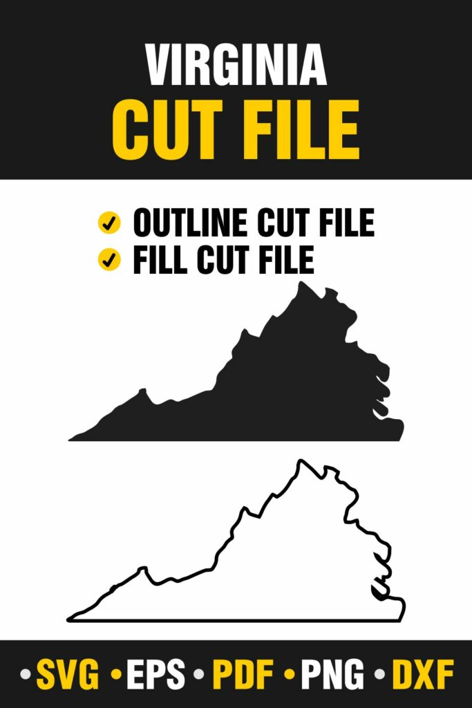 Virginia SVG, PNG, PDF, EPS & DXF - Virginia Vector Files - Perfect for ...