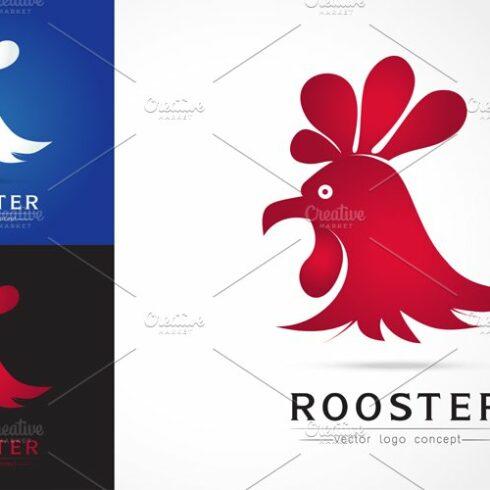elegant logo of Rooster and cock cover image.