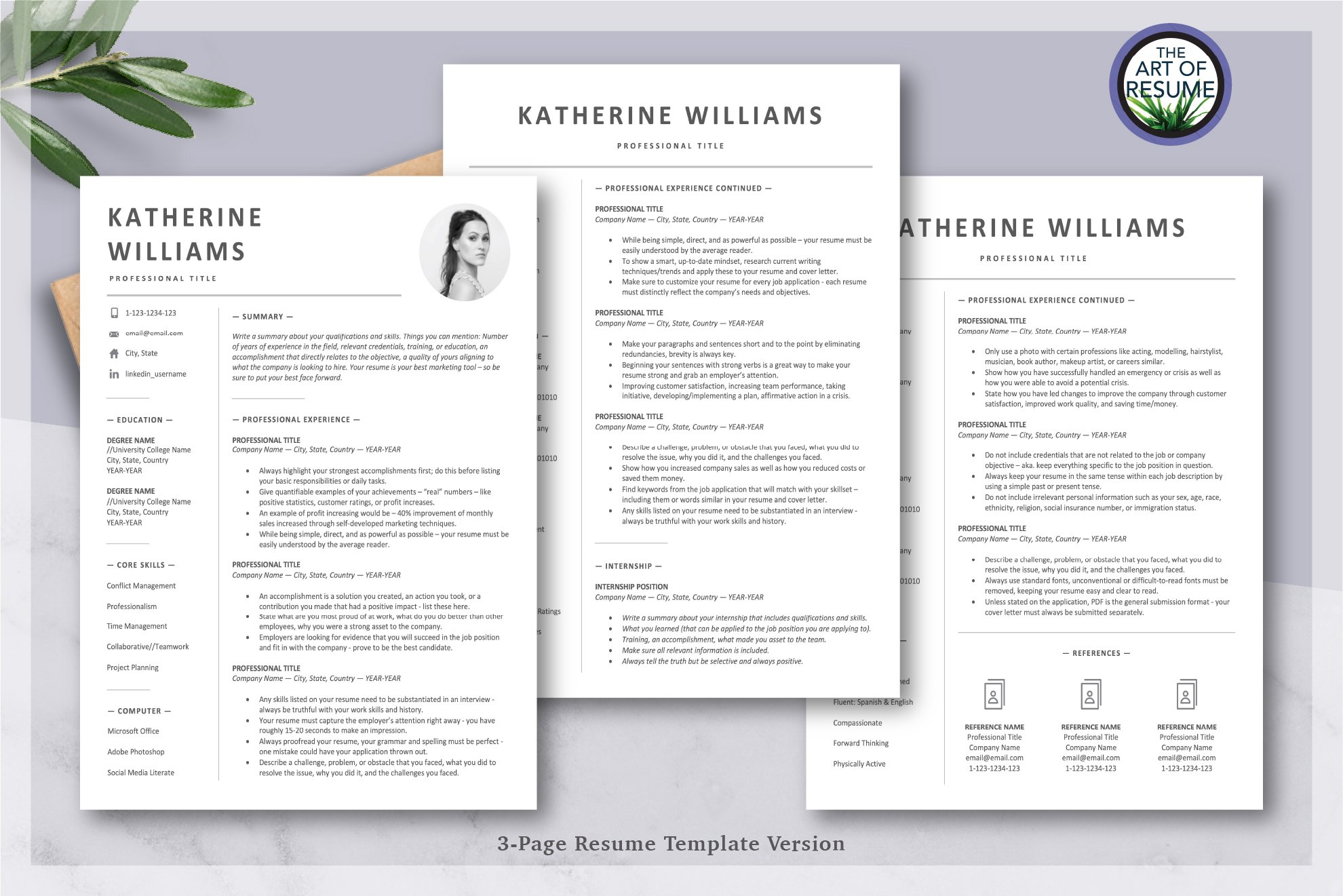 4 resume template design 910