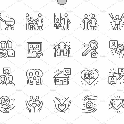 Family Line Icons cover image.