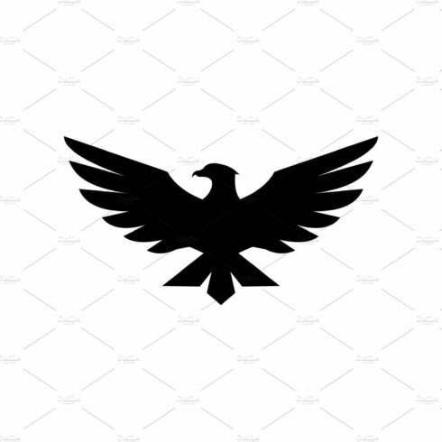 Falcon Eagle Bird Logo Template cover image.