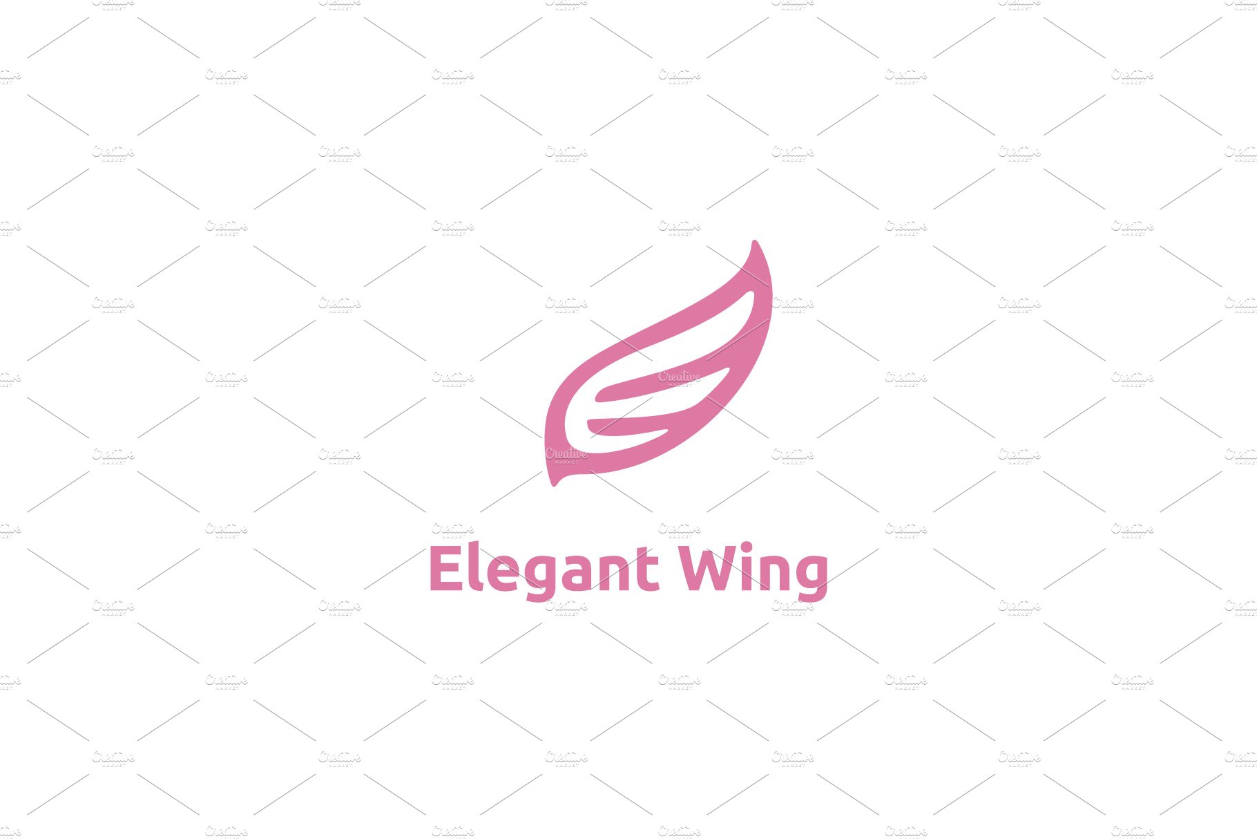 Beauty Wings Initial Letter E Logo cover image.