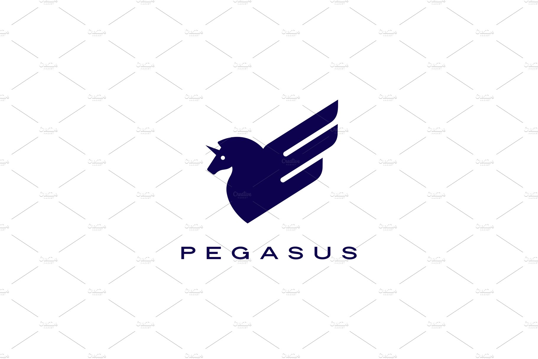 pegasus unicorn horse wing logo cover image.