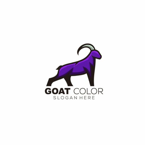 goat mascot logo template design cover image.