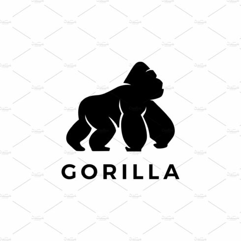 gorilla logo vector icon cover image.