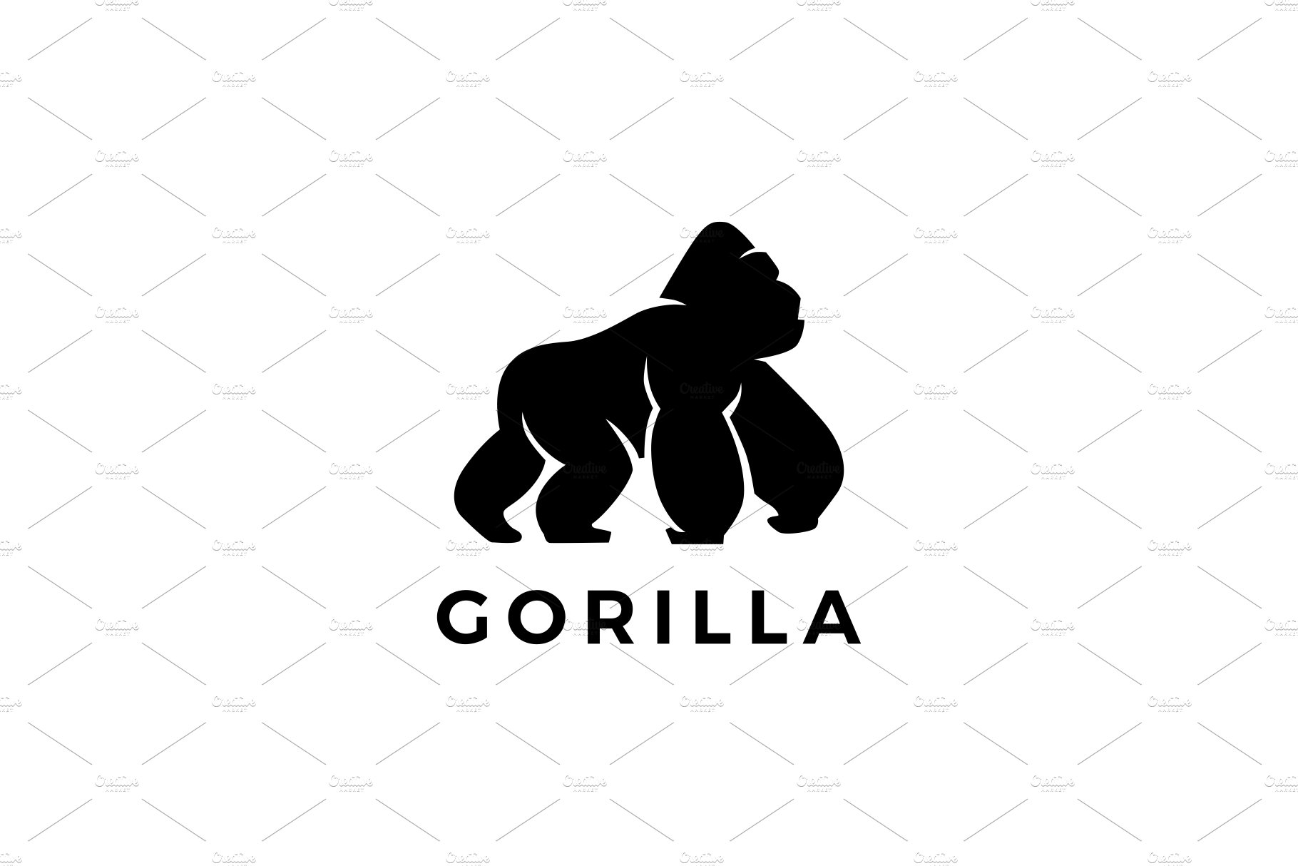 gorilla logo vector icon cover image.