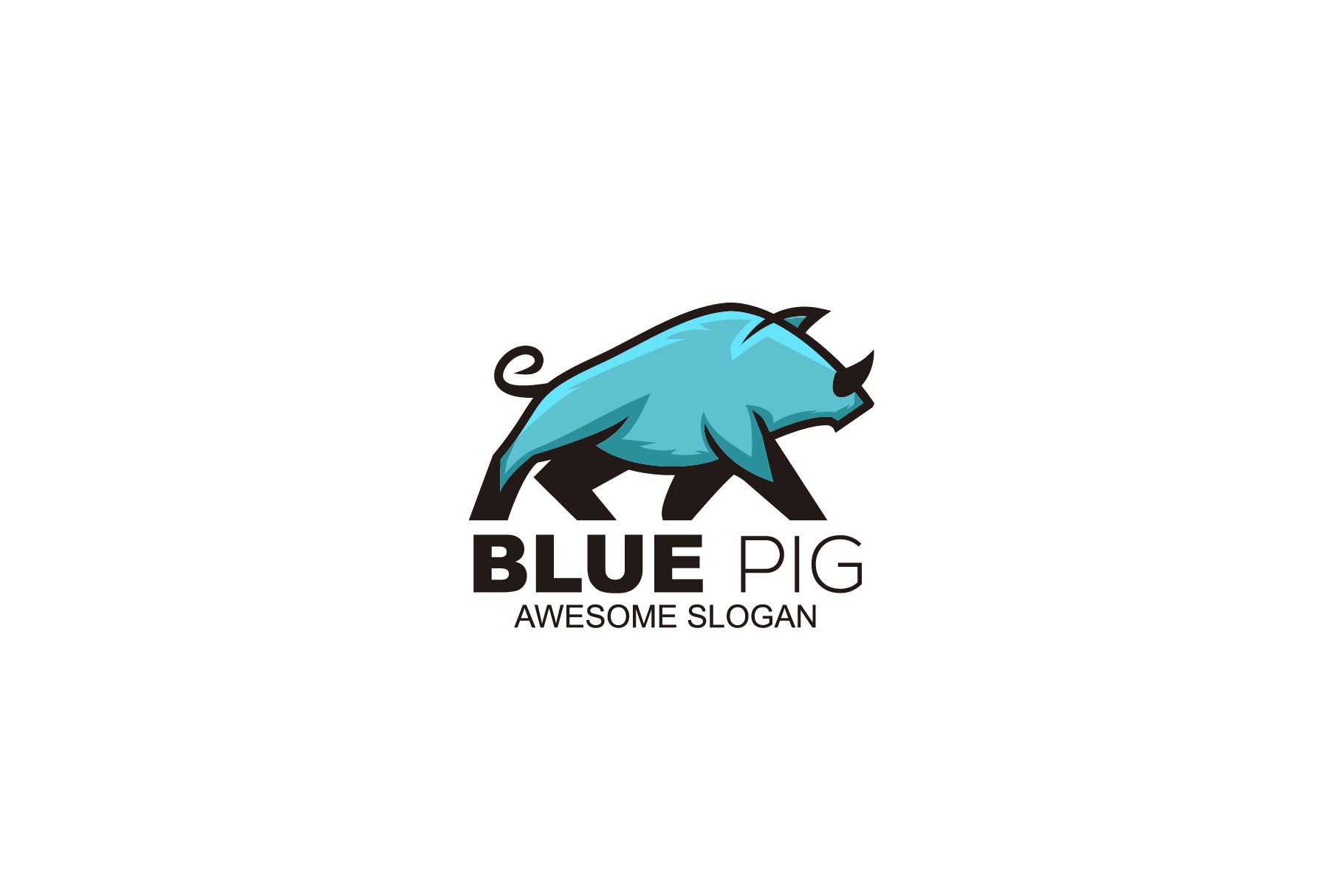 pig mascot logo design colorful temp cover image.
