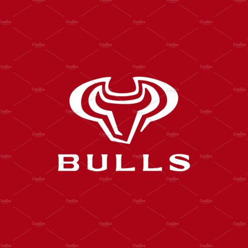 bull head logo vector icon cover image.