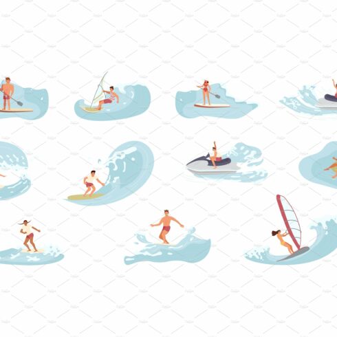 Bundle of water sports people cover image.