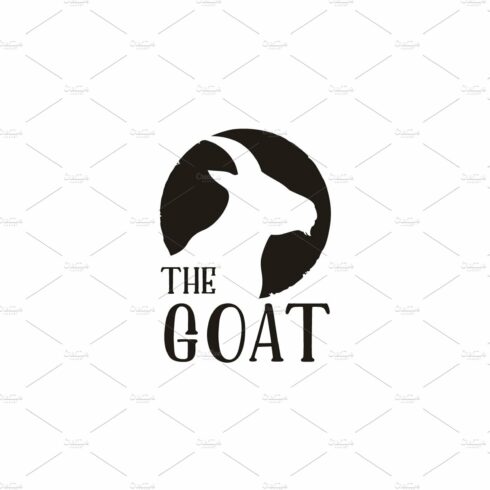 Rustic Goat Head Silhouette logo cover image.